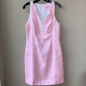 Lilly Pulitzer Pink Sleeveless Cocktail Dress 8
